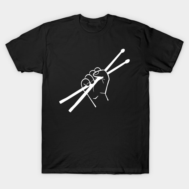 Drummer Fist T-Shirt by TheCoatesCloset